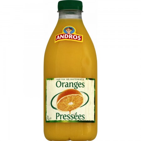 100% pur jus d'oranges pressées